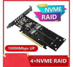 M.2 X16 TO 4X NVME PCIE3.0 GEN3 X16 TO 4*NVME RAID CARD PCI-E VROC CARD RAID Hyper M.2X16 M2X16 4X X4 NVME*4 RAID M.2 X16 TO 4X NVME PCIE3.0 GEN3 X16 TO 4*NVME RAID CARD PCI-E VROC CARD RAID Hyper M.2X16 M2X16 4X X4 NVME*4 RAID