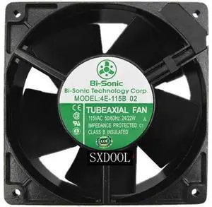 New Bi-Sonic 4E-115B 12cm 12038 120*120*38mm AC115V 24/22W 2650/3000RPM all metal cooling fan New Bi-Sonic 4E-115B 12cm 12038 120*120*38mm AC115V 24/22W 2650/3000RPM all metal cooling fan