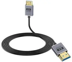 8K Mini HDMI to HDMI Cable, 48Gbps Mini HDMI Male to HDMI Male Cable, Ultra Thin Mini HDMI Cord OD2.5mm, Support 8K@60Hz, 4K@240Hz, Dynamic HDR, eARCg for Laptop,Tablet,HDTV,Projector 4FT/1.2M 8K Mini HDMI to HDMI Cable, 48Gbps Mini HDMI Male to HDMI Male Cable, Ultra Thin Mini HDMI Cord OD2.5mm, Support 8K@60Hz, 4K@240Hz, Dynamic HDR, eARCg for Laptop,Tablet,HDTV,Projector 4FT/1.2M
