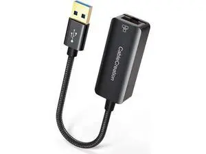 USB to Ethernet Adapter, CableCreation USB 3.0 to 10/100/1000 Mbps Aluminum RJ45 LAN Network Adapter, Compatible with MacBook, Surface Pro, Laptop, PC, Windows, macOS and More USB to Ethernet Adapter, CableCreation USB 3.0 to 10/100/1000 Mbps Aluminum RJ45 LAN Network Adapter, Compatible with MacBook, Surface Pro, Laptop, PC, Windows, macOS and More