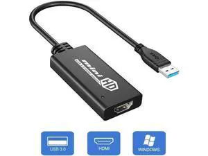 USB to HDMI Adapter USB 3.0 to HDMI Converter 1080P HD Display Audio Video Converter for Windows 7 8 10 Computer ONLY ( NOT SUPPORT MAC/Linux/Vista ) USB to HDMI Adapter USB 3.0 to HDMI Converter 1080P HD Display Audio Video Converter for Windows 7 8 10 Computer ONLY ( NOT SUPPORT MAC/Linux/Vista )