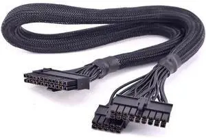 PSU Modular 18+10pin to 24Pin ATX Power Supply Cable 20+4 Pin with Sleeved for Seasonic X-series X-560 X-660 X-760 PSU Modular 18+10pin to 24Pin ATX Power Supply Cable 20+4 Pin with Sleeved for Seasonic X-series X-560 X-660 X-760
