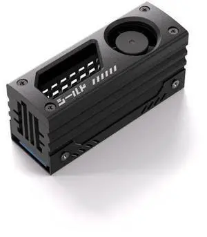 Shield M.2 SSD Heatsink with Build-in 20mm PWM Fan, Premium Aluminum Design, High-Performance SSD Cooler for M.2 2280-Black-1 Pack Shield M.2 SSD Heatsink with Build-in 20mm PWM Fan, Premium Aluminum Design, High-Performance SSD Cooler for M.2 2280-Black-1 Pack