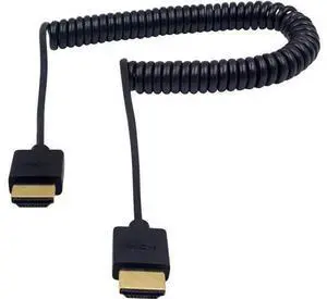 4K HDMI Extender, Extreme Thin Male to Male Coiled Cable for 3D and 4K Ultra HD TV Stick, HDMI 2.0 Cord Extension Converter (2.5M/8.2FT) 4K HDMI Extender, Extreme Thin Male to Male Coiled Cable for 3D and 4K Ultra HD TV Stick, HDMI 2.0 Cord Extension Converter (2.5M/8.2FT)