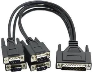 DB44 pin to DB9 pin cable 4 Port DB9 RS-422 serial adapter cables for PCI card to 4 x RS422/485 cards DB44 pin to DB9 pin cable 4 Port DB9 RS-422 serial adapter cables for PCI card to 4 x RS422/485 cards