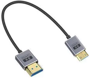 8K Short Mini HDMI to HDMI Adapter Cable 1FT/30cm, 48Gbps, 8K@60Hz, 4K@240Hz, Coaxial/Ultra Thin Mini HDMI Male to HDMI Male Cable OD2.5mm for Laptop,Tablet,HDTV,Projector 8K Short Mini HDMI to HDMI Adapter Cable 1FT/30cm, 48Gbps, 8K@60Hz, 4K@240Hz, Coaxial/Ultra Thin Mini HDMI Male to HDMI Male Cable OD2.5mm for Laptop,Tablet,HDTV,Projector