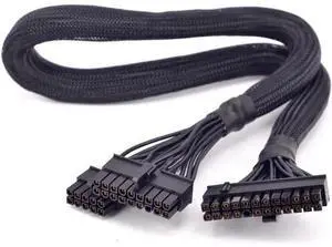 24Pin ATX Power Supply Cable 18+10Pin to 20+4 Pin Sleeved for Seasonic M12II EVO Series 850 W 750 W 620 W 520 W PSU Modular 24Pin ATX Power Supply Cable 18+10Pin to 20+4 Pin Sleeved for Seasonic M12II EVO Series 850 W 750 W 620 W 520 W PSU Modular