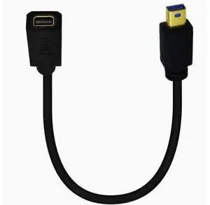 Gold plated 1.4 Mini DP male to female extension cable 8K Elbow Mini DisplayPort HD cable Straight Gold plated 1.4 Mini DP male to female extension cable 8K Elbow Mini DisplayPort HD cable Straight
