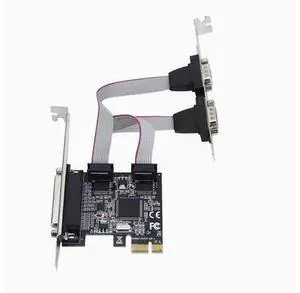 PCI-E 1 Parallel port 2 Serial card pcie to COM9 pin RS232 industrial control serial port expansion card AX99100 chip PCI-E 1 Parallel port 2 Serial card pcie to COM9 pin RS232 industrial control serial port expansion card AX99100 chip
