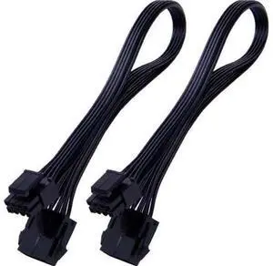 EPS 8 Pin Power Extension Cable, ATX CPU 8 Pin Female to 8(4+4) Pin Male EPS Extension Cable for Motherboard 12 Inches (2 Pack) EPS 8 Pin Power Extension Cable, ATX CPU 8 Pin Female to 8(4+4) Pin Male EPS Extension Cable for Motherboard 12 Inches (2 Pack)