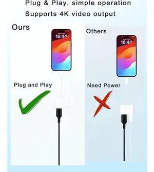 USB C to HDMI Adapter for iPhone 16 15 to TV 4K Sync Screen Connector Cable Type C Digital AV Adapter for TV/Projector/Monitor No Power Needed USB C to HDMI Adapter for iPhone 16 15 to TV 4K Sync Screen Connector Cable Type C Digital AV Adapter for TV/Projector/Monitor No Power Needed