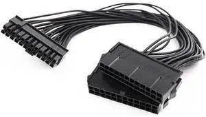 Dual Psu Power Supply 24 Pin Extension Cable For Atx Motherboard,24 Pin 20 + 4 Dual Multiple Psu Power Supply Cable Sp Adapter Extension Kit Dual Psu Power Supply 24 Pin Extension Cable For Atx Motherboard,24 Pin 20 + 4 Dual Multiple Psu Power Supply Cable Sp Adapter Extension Kit