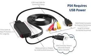 AOMOPROING HDMI to RCA Cable - Hassle Free - Converts Digital HDMI signal to Analog RCA/AV - Works w/ TV/HDTV/XBOX 360/PC/DVD & More - All-In-One Converter Cable Saves You Money - HDMI to AV Converter AOMOPROING HDMI to RCA Cable - Hassle Free - Converts Digital HDMI signal to Analog RCA/AV - Works w/ TV/HDTV/XBOX 360/PC/DVD & More - All-In-One Converter Cable Saves You Money - HDMI to AV Converter