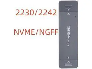 Dual Protocol External USB3.1 Type-A Type-C M2 SATA NVME Enclosure NGFF M.2 to USB 3.1 SSD Adapter Adaptor RTL9210B Grey Dual Protocol External USB3.1 Type-A Type-C M2 SATA NVME Enclosure NGFF M.2 to USB 3.1 SSD Adapter Adaptor RTL9210B Grey