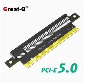 PCI-E5.0 conversion card PCIE 180 degree conversion card Graphics card Increase card Test card 64GB/s PCI-E5.0 conversion card PCIE 180 degree conversion card Graphics card Increase card Test card 64GB/s