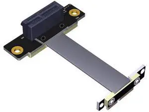 High Quality PCI-e PCI Express 36Pin 1X Extension Cable (Dual Vertical 90 Degrees Direction) High Quality PCI-e PCI Express 36Pin 1X Extension Cable (Dual Vertical 90 Degrees Direction)