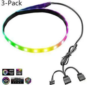 5V ARGB Chassis Light Strip Small 4Pin PC Case LED Light Bar SATA 3PIN Desktop Computer RGB Lamp Decoration 5V ARGB Chassis Light Strip Small 4Pin PC Case LED Light Bar SATA 3PIN Desktop Computer RGB Lamp Decoration