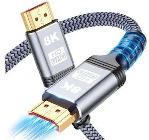 AOMOPROING 8K 10K 4K HDMI Cable 48Gbps 13FT/4M, Certified Ultra High Speed HDMI Cable Braided Cord-4K@120Hz 8K@60Hz, DTS:X, HDCP 2.2 & 2.3, HDR 10 Compatible with Roku TV/PS5/HDTV/Blu-ray (13 feet) AOMOPROING 8K 10K 4K HDMI Cable 48Gbps 13FT/4M, Certified Ultra High Speed HDMI Cable Braided Cord-4K@120Hz 8K@60Hz, DTS:X, HDCP 2.2 & 2.3, HDR 10 Compatible with Roku TV/PS5/HDTV/Blu-ray (13 feet)
