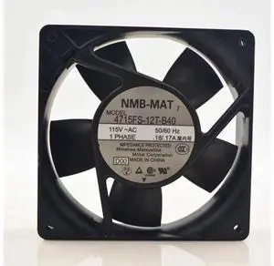 NMB 4715FS-12T-B40 12CM 12038 115V 18/17W metal heat dissipation fan NMB 4715FS-12T-B40 12CM 12038 115V 18/17W metal heat dissipation fan