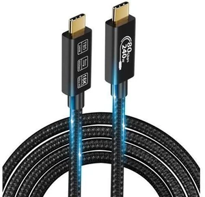 USB4 Cable, with Thunderbolt 5 Cable, 240 W Charging Cable, 80 Gbps Data Cable, gen4 cable,16K@60Hz 4K120Hz HDR, USB C to USB C Cable, for Hub, Dock, M2, M3, SSD, Laptops, Monitor (TB5 80G 240W 0.5M) USB4 Cable, with Thunderbolt 5 Cable, 240 W Charging Cable, 80 Gbps Data Cable, gen4 cable,16K@60Hz 4K120Hz HDR, USB C to USB C Cable, for Hub, Dock, M2, M3, SSD, Laptops, Monitor (TB5 80G 240W 0.5M)