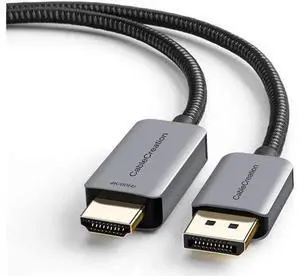 AOMOPROINGActive DP to HDMI Cable HDR 4K@60Hz 2K@144Hz 1080P@144Hz CableCreation 8FT Unidirectional DisplayPort to HDMI Monitor Cable DP 1.4 to HDMI 2.0 Braided Support Eyefinity Multi-Display Alumium AOMOPROINGActive DP to HDMI Cable HDR 4K@60Hz 2K@144Hz 1080P@144Hz CableCreation 8FT Unidirectional DisplayPort to HDMI Monitor Cable DP 1.4 to HDMI 2.0 Braided Support Eyefinity Multi-Display Alumium