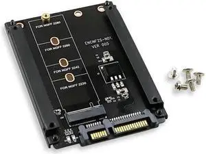 Aomoproing Metal Case B+M Key M.2 NGFF SSD To 2.5 SATA 6Gb/s Adapter Card With Enclosure Socket M2 NGFF Adapter With 5 Screw Aomoproing Metal Case B+M Key M.2 NGFF SSD To 2.5 SATA 6Gb/s Adapter Card With Enclosure Socket M2 NGFF Adapter With 5 Screw