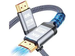 AOMOPROING 8K 10K 4K Long HDMI Cable 48Gbps 16FT/5M, Certified Ultra High Speed HDMI Cable Braided Cord-4K@120Hz 8K@60Hz, DTS:X, HDCP 2.2 & 2.3, HDR 10 Compatible with Roku TV/PS5/HDTV/Blu-ray AOMOPROING 8K 10K 4K Long HDMI Cable 48Gbps 16FT/5M, Certified Ultra High Speed HDMI Cable Braided Cord-4K@120Hz 8K@60Hz, DTS:X, HDCP 2.2 & 2.3, HDR 10 Compatible with Roku TV/PS5/HDTV/Blu-ray
