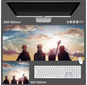 Anime NARUTO mouse pad Extended Gaming Mouse Pad with Stitched Edges, Large Mouse pad with Non-Slip Rubber Base for Work & Gaming, Office & Home Anime NARUTO mouse pad Extended Gaming Mouse Pad with Stitched Edges, Large Mouse pad with Non-Slip Rubber Base for Work & Gaming, Office & Home