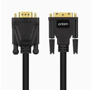 ONTEN DVI to VGA adapter 24+1 to vda computer monitor host connection cable converter ONTEN DVI to VGA adapter 24+1 to vda computer monitor host connection cable converter