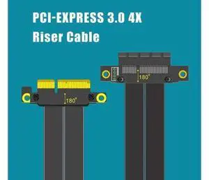 Aomoproing 180mm PCIe 3.0 X4 Riser Cable for M.2, WiFi, Firewire, USB, Sound Cards, etc Aomoproing 180mm PCIe 3.0 X4 Riser Cable for M.2, WiFi, Firewire, USB, Sound Cards, etc