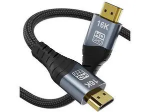 AOMOPROING 16K HDMI 2.2 Cable 1M 3.3ft High Speed 96Gbps 12Bit 16K@60Hz 8K@240Hz 4K@480Hz Braided Gold Plated UHD HDR Support HDCP 3D HDMI Connection Compatible with PS5 Monitor TV AOMOPROING 16K HDMI 2.2 Cable 1M 3.3ft High Speed 96Gbps 12Bit 16K@60Hz 8K@240Hz 4K@480Hz Braided Gold Plated UHD HDR Support HDCP 3D HDMI Connection Compatible with PS5 Monitor TV