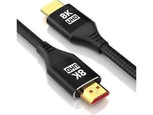8K HDMI 2.1 Cable 3.3FT Kelink 48Gbps Ultra High Speed Black Braided HDMI Cord - Get 4k @ 120Hz On PS5 & Xbox Series X - Supports 8k @ 60Hz HDR eArc Dolby Vision & More 8K HDMI 2.1 Cable 3.3FT Kelink 48Gbps Ultra High Speed Black Braided HDMI Cord - Get 4k @ 120Hz On PS5 & Xbox Series X - Supports 8k @ 60Hz HDR eArc Dolby Vision & More