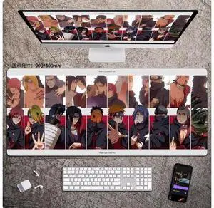 Anime NARUTO mouse pad Extended Gaming Mouse Pad with Stitched Edges, Large Mouse pad with Non-Slip Rubber Base for Work & Gaming, Office & Home Anime NARUTO mouse pad Extended Gaming Mouse Pad with Stitched Edges, Large Mouse pad with Non-Slip Rubber Base for Work & Gaming, Office & Home