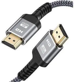 4K HDMI Cable, 1.5FT High Speed 18Gbps HDMI 2.0 Braided Cord-Supports (4K 60Hz HDR,Video 4K 2160p 1080p 3D HDCP 2.2 ARC-Compatible with Ethernet PS4/3 4K Monitor Projector ect 4K HDMI Cable, 1.5FT High Speed 18Gbps HDMI 2.0 Braided Cord-Supports (4K 60Hz HDR,Video 4K 2160p 1080p 3D HDCP 2.2 ARC-Compatible with Ethernet PS4/3 4K Monitor Projector ect