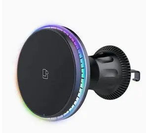 15W colorful magnetic mobile phone stand charger Magsafe is suitable for Apple mobile phone car wireless charger 15W colorful magnetic mobile phone stand charger Magsafe is suitable for Apple mobile phone car wireless charger