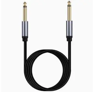 6.35 male to male three core mono stereo noise cancellation MONO electric box sound mixer Guitar 6.5mm audio cable 5m 6.35 male to male three core mono stereo noise cancellation MONO electric box sound mixer Guitar 6.5mm audio cable 5m
