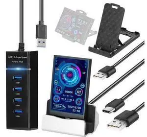 3.5 Inch IPS Display Screen USB Secondary Screen Computers CPU GPU RAM HDD Monitor Time Date Display Horizontal Vertical Screen Switch 3.5 Inch IPS Display Screen USB Secondary Screen Computers CPU GPU RAM HDD Monitor Time Date Display Horizontal Vertical Screen Switch