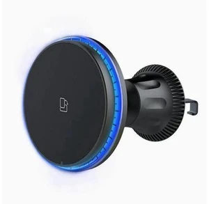 The 15W Blue magnetic mobile phone stand charger Magsafe is suitable for iPhone in-car wireless charger The 15W Blue magnetic mobile phone stand charger Magsafe is suitable for iPhone in-car wireless charger
