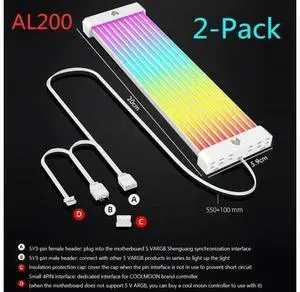 Lamp Tape PC Backlight Flexible LED Strip Light 5V ARGB Aura Sync Multifunctional DIY for 24PIN Motherboard AL200 Lamp Tape PC Backlight Flexible LED Strip Light 5V ARGB Aura Sync Multifunctional DIY for 24PIN Motherboard AL200