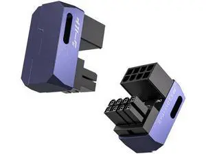 Shield Series 8-Pin PCIe GPU Power Adapter,180-Degree U-Turn Angled Connector, Aluminum Design for Graphics Cards Standard Type,Purple-2 Pack Shield Series 8-Pin PCIe GPU Power Adapter,180-Degree U-Turn Angled Connector, Aluminum Design for Graphics Cards Standard Type,Purple-2 Pack