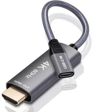 USB-C Female to HDMI Male Cable Adapter,USB Type C 3.1 Input to HDMI Ouput Converter,4K 60Hz USBC Thunderbolt 3 Adapter for New MacBook Pro,Mac Air,Chromebook Pixel and More USB-C Female to HDMI Male Cable Adapter,USB Type C 3.1 Input to HDMI Ouput Converter,4K 60Hz USBC Thunderbolt 3 Adapter for New MacBook Pro,Mac Air,Chromebook Pixel and More