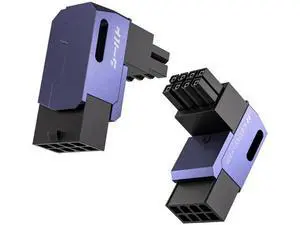 Shield Series 8-Pin PCIe GPU Power Adapter,90-Degree Angled Connector, Aluminum Design for Graphics Cards Reverse Type,Purple-2 Pack Shield Series 8-Pin PCIe GPU Power Adapter,90-Degree Angled Connector, Aluminum Design for Graphics Cards Reverse Type,Purple-2 Pack