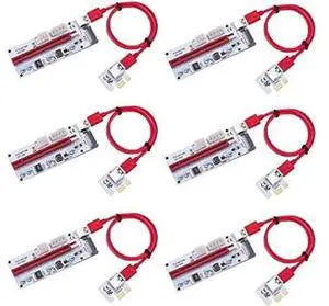 6PCS 008S 3 In 1 PCIe PCI-E PCI Express Riser Card 1x To 16x USB 3.0 Data Cable For Bitcoin Mining BTC Graphics Card 6PCS 008S 3 In 1 PCIe PCI-E PCI Express Riser Card 1x To 16x USB 3.0 Data Cable For Bitcoin Mining BTC Graphics Card
