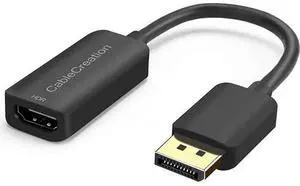 Active DP to HDMI Adapter HDR 4K@60Hz, CableCreation Gold-Plated DisplayPort 1.4 to HDMI 2.0 Converter (Male to Female), Support 4K@60Hz, 2K@144Hz, 1080P@144Hz, Eyefinity Multi-Display Active DP to HDMI Adapter HDR 4K@60Hz, CableCreation Gold-Plated DisplayPort 1.4 to HDMI 2.0 Converter (Male to Female), Support 4K@60Hz, 2K@144Hz, 1080P@144Hz, Eyefinity Multi-Display
