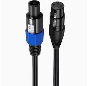 XLR female Speakon male head audio extension cable Ohm professional audio stage microphone cable 5m XLR female Speakon male head audio extension cable Ohm professional audio stage microphone cable 5m