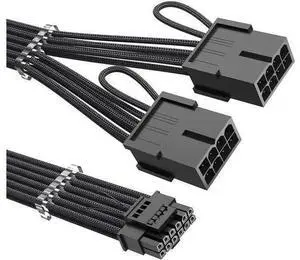 Visit Best electronics Store FOLLOW RTX 4070Ti PCIe 5.0 Power Cable Extender, 12VHPWR 16Pin(12+4) Male to 2x8Pin Female 16AWG Sleeved Extension Cord with Cable Combs Compatible GeForce RTX 4070Ti/407 Visit Best electronics Store FOLLOW RTX 4070Ti PCIe 5.0 Power Cable Extender, 12VHPWR 16Pin(12+4) Male to 2x8Pin Female 16AWG Sleeved Extension Cord with Cable Combs Compatible GeForce RTX 4070Ti/407