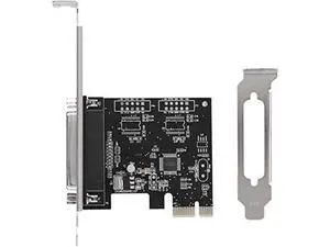 PCIE to Parallel Port Card, Print Port LPT PCI-E LPT Printer Card Adapter DB25, for Windows, MAC and Linux. Suitable for Printers, Programmers, Scanners, etc. PCIE to Parallel Port Card, Print Port LPT PCI-E LPT Printer Card Adapter DB25, for Windows, MAC and Linux. Suitable for Printers, Programmers, Scanners, etc.