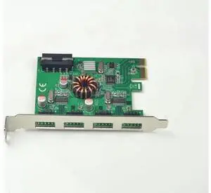 PCI-E Expansion Card USB 2.0 External 4x 9Pin Header 8-port USB2.0 to PCIe Card Adapter USB HUB PCI-E Expansion Card USB 2.0 External 4x 9Pin Header 8-port USB2.0 to PCIe Card Adapter USB HUB