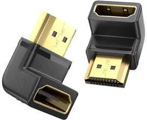 8K HDMI Extension Adapter, 2 Pack 90 Degree Right Angle HDMI 2.1 Male to Female Extender Adapter, Support 8K@60Hz, 4K@144Hz, 2K@240Hz, HDR, eARC for Roku, PS4, PS5, HDTV, Xbox 8K HDMI Extension Adapter, 2 Pack 90 Degree Right Angle HDMI 2.1 Male to Female Extender Adapter, Support 8K@60Hz, 4K@144Hz, 2K@240Hz, HDR, eARC for Roku, PS4, PS5, HDTV, Xbox