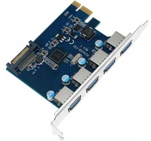 PCIE to 4 Port USB 3.0 PCI-e Adapter PCI Express USB 3.0 4 port HUB 19Pin 5.0Gbps FL1100 chipset Support WIN10 WIN8 MAC OS PCIE to 4 Port USB 3.0 PCI-e Adapter PCI Express USB 3.0 4 port HUB 19Pin 5.0Gbps FL1100 chipset Support WIN10 WIN8 MAC OS